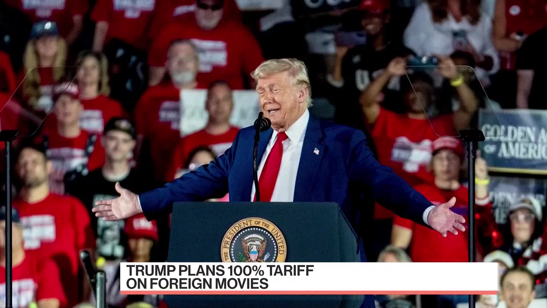 TRUMP REPEATS THREAT OF 100% TARIFF ON FOREIGN-MADE MOVIES