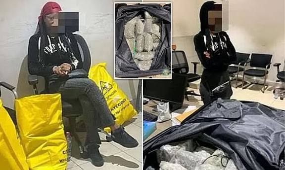38KG OF CANNABIS SEIZED AT KIA : BRITISH AND GHANAIAN SUSPECTS ARRESTED