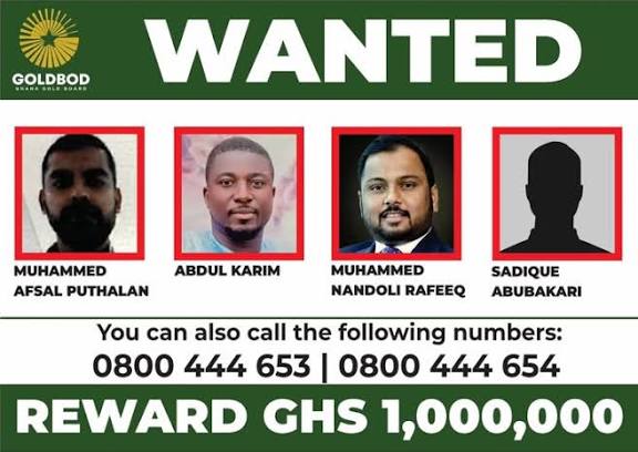 POLICE, GOLDBOD PLACE GH¢1M BOUNTY ON GOLD SMUGGLING SUSPECTS, BUT QUESTIONS ARISE