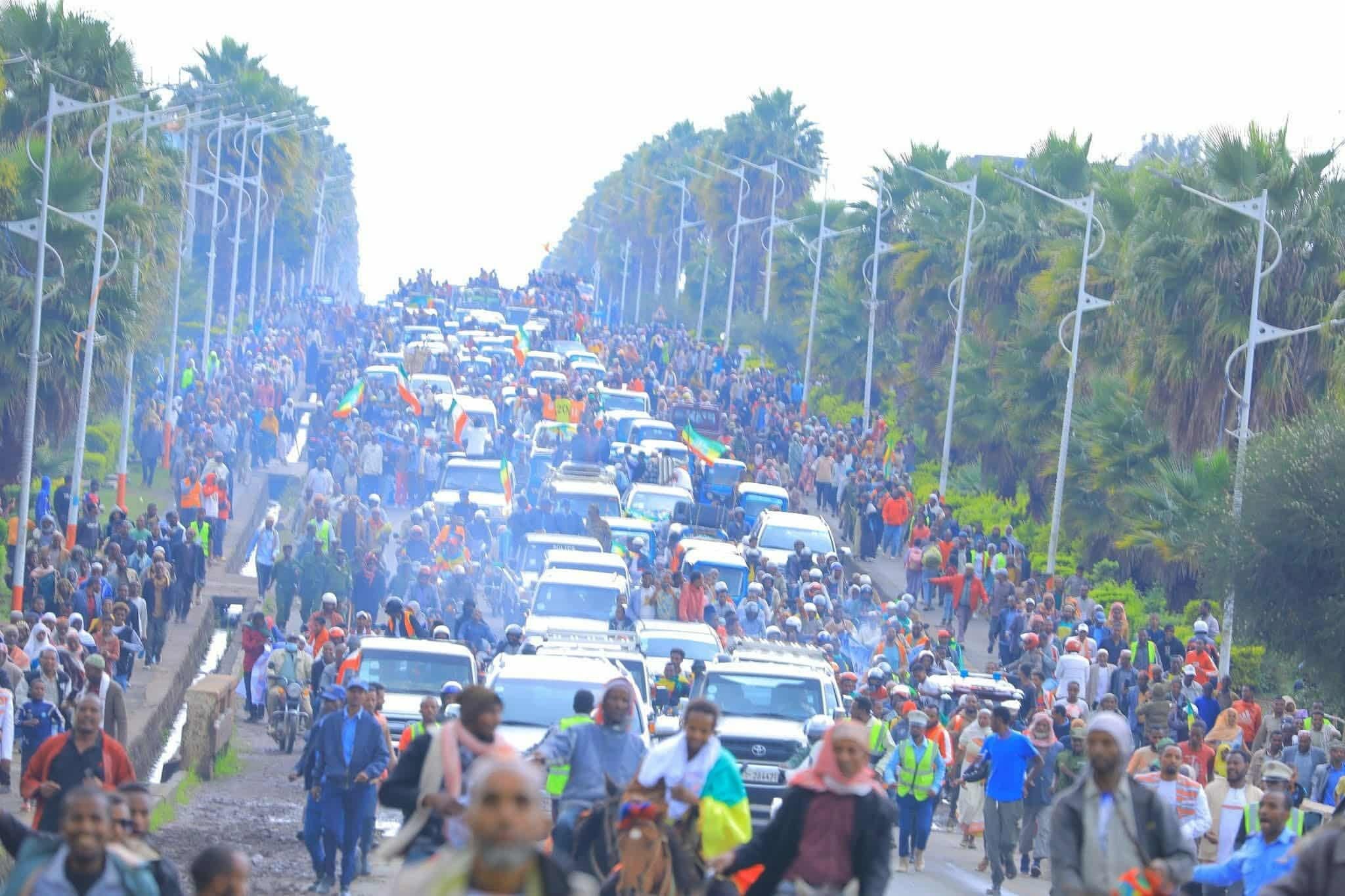 ETHIOPIANS CELEBRATE COMPLETION OF GRAND RENAISSANCE DAM IN WORABE CITY