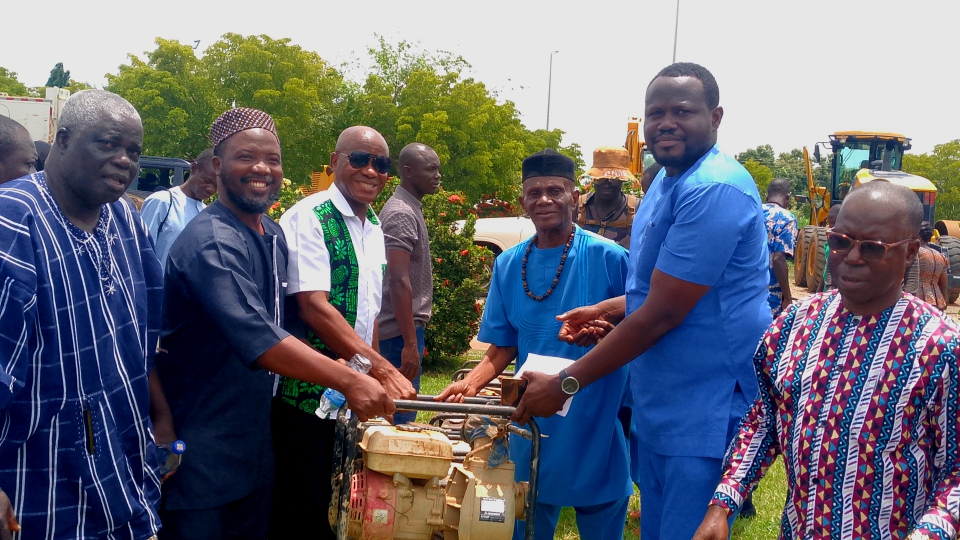 OTI REGION FARMERS RECEIVE 100 WATER PUMPING MACHINES TO BOOST FOOD SECURITY