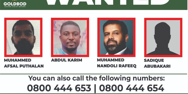 POLICE, GOLDBOD PLACE GH¢1M BOUNTY ON GOLD SMUGGLING SUSPECTS, BUT QUESTIONS ARISE