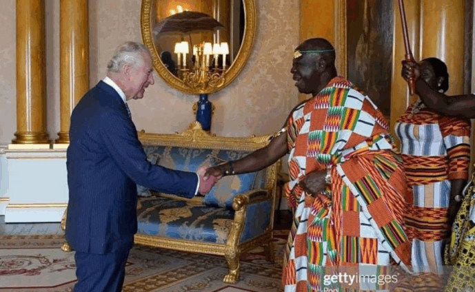 KING CHARLES III MOURNS WITH ASANTEHENE OVER THE PASSING OF ASANTEHEMAA