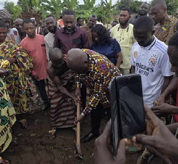 ERIC OPOKU BREAKS GROUND FOR NEW CLASSROOM BLOCK AND TEACHERS’ QUARTERS AT NOBERKAW